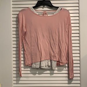 Cute pink and white top from Abercrombie Kids